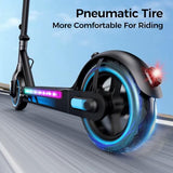 Electric Scooter for Adults, 19/25 Mph Max Speed, 21/25/35 Miles Range,350/500/600W APP Control E-Scooter with 8.5/10 Inflatable tire, Foldable Escooter with App Control, UL 2272 Certified